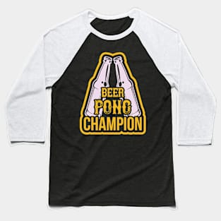 Beer Pong Champion T Shirt For Women Men Baseball T-Shirt